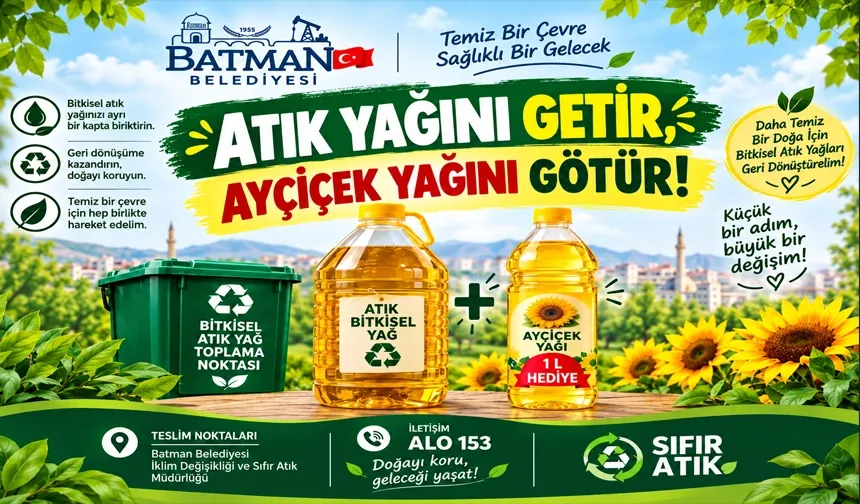 Atık yağlar geri dönüşüme kazandırılıyor