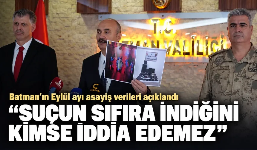 Batman’ın asayiş verileri açıklandı