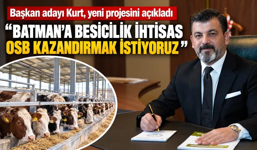 Başkan adayı Kurt, yeni projesini açıkladı