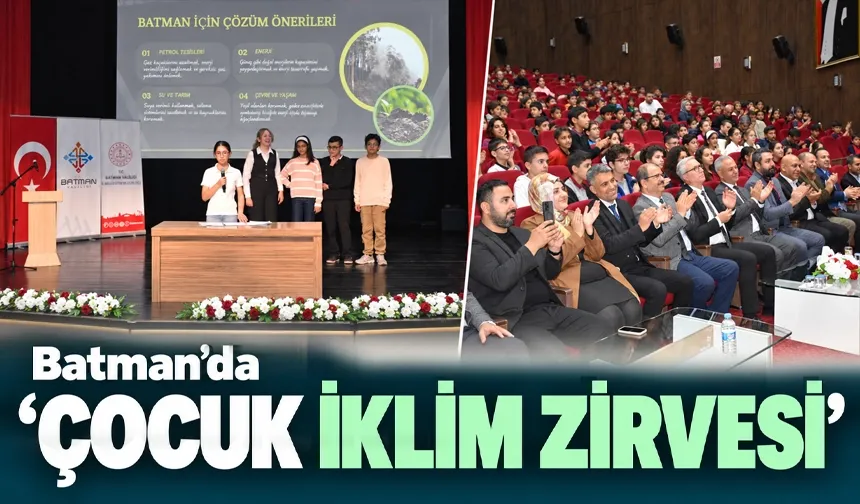 Batman’da ‘Çocuk İklim Zirvesi’ gerçekleştirildi