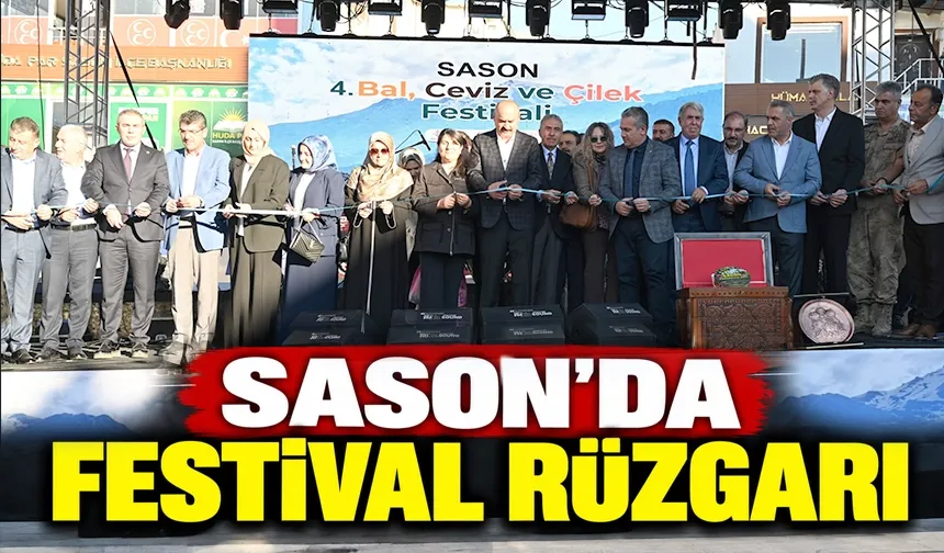 Sason 4. Bal, Çilek ve Ceviz festivali binleri ağırladı