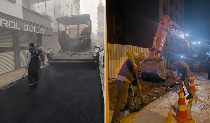 Esnafın talebi karşılandı, sokak asfaltlandı