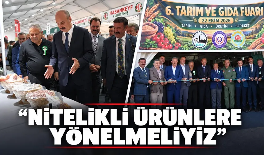 Batman’da tarım ve gıda fuarı açıldı