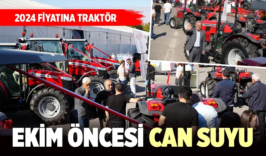 Fuarda traktörler iki yıl öncesinin fiyatlarıyla satışta