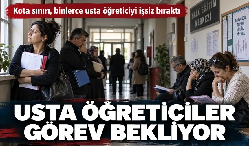 Kota sınırı, binlerce usta öğreticiyi işsiz bıraktı